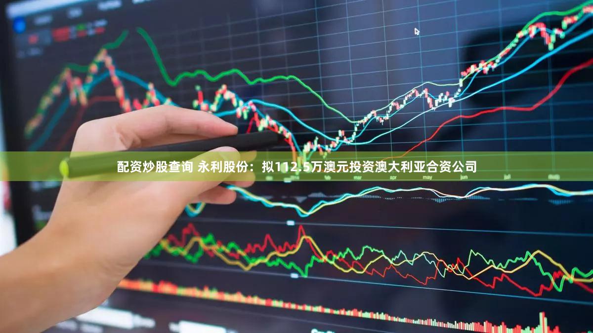配资炒股查询 永利股份：拟112.5万澳元投资澳大利亚合资公司